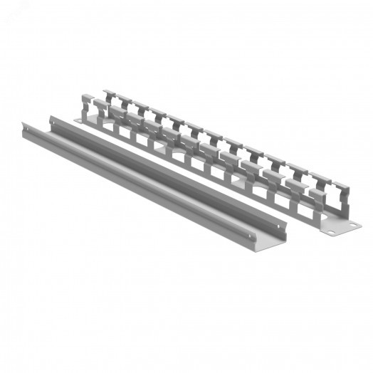 Органайзер кабельный с крышкой и отверстиями 1U, глубина 40 мм, для 19'' IT-корпусов ДКС серии STI/CQE, RAL9005