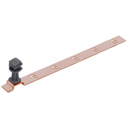 Держатель проводника круглого 6-8мм для черепичной кровли медь