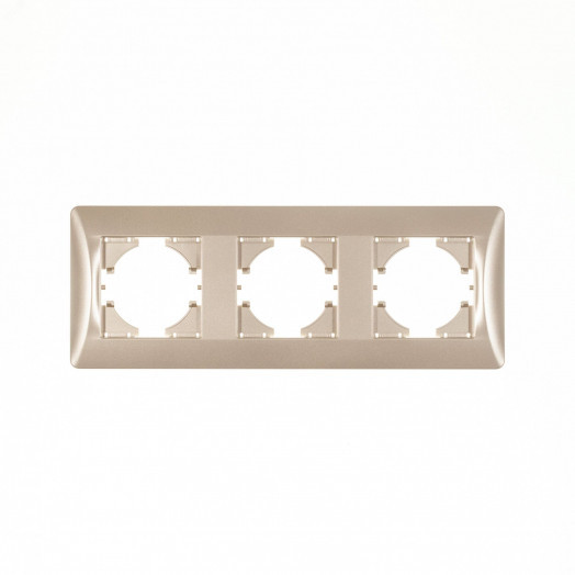 Ugra рамка 3-местная,  шампань
