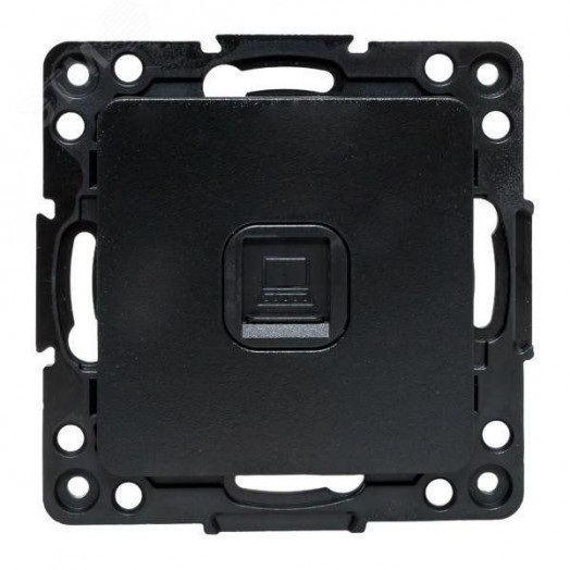 Стокгольм Механизм Розетки RJ-45 1-местной черный