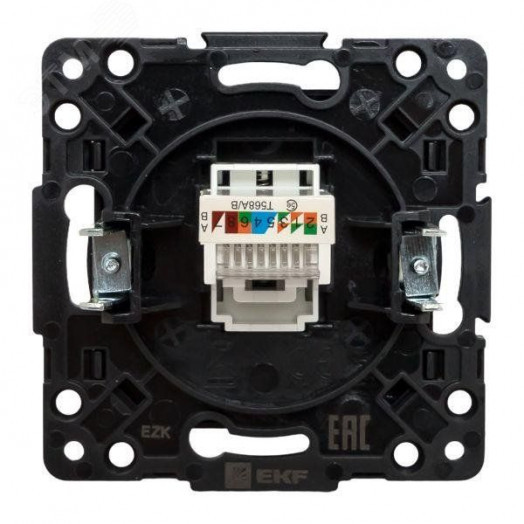 Стокгольм Механизм Розетки RJ-45 1-местной черный