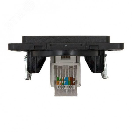 Стокгольм Механизм Розетки RJ-45 1-местной черный