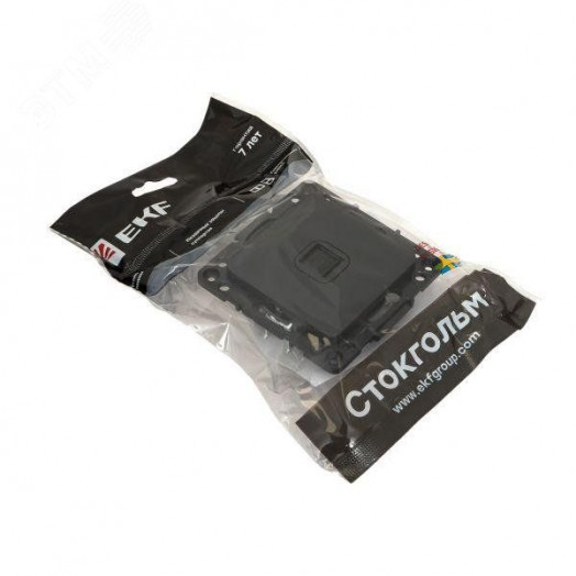 Стокгольм Механизм Розетки RJ-45 1-местной черный