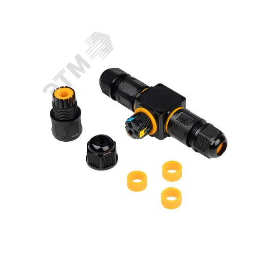 Коннектор кабельный PCC-T3-F 3x2.5 24A IP68