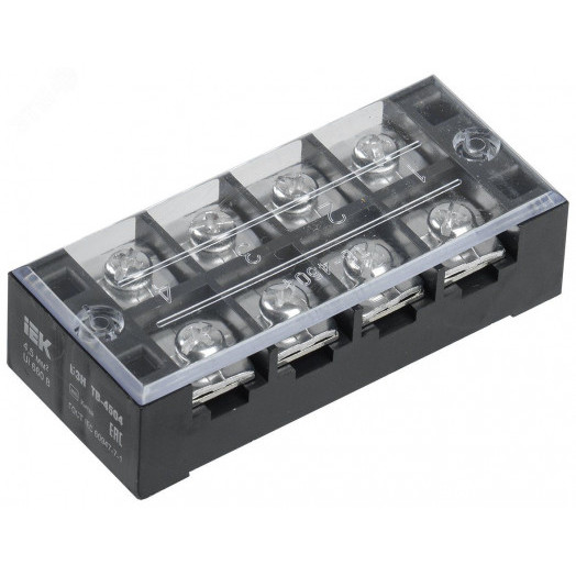 Блок зажимов БЗН ТВ-1004 10 мм2 100A 4 пары