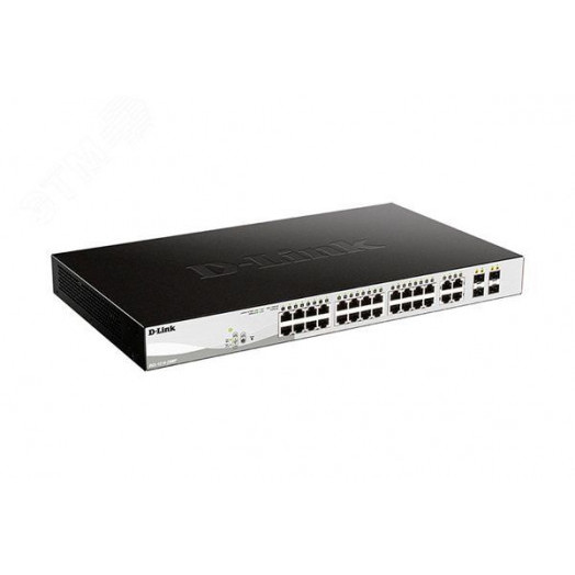 Коммутатор управляемый L2 28 портов RJ45/Combo/SFP 10 100 1000 Мб/с PoE 370Вт