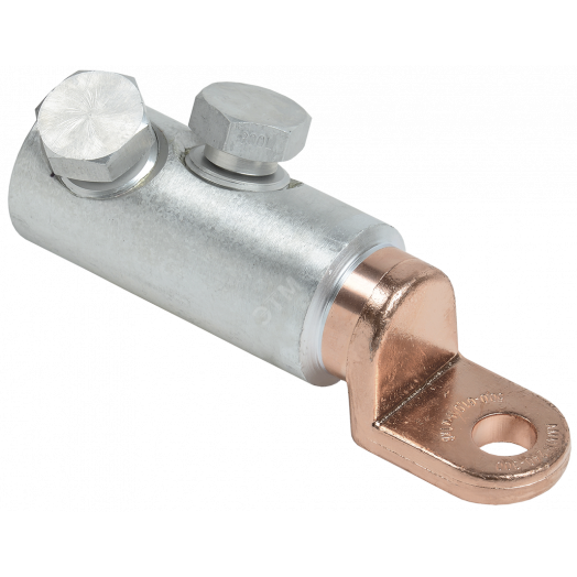 Медно-алюминиевый механический наконечник со срывными болтами АММН 240-300 до 1 кВ