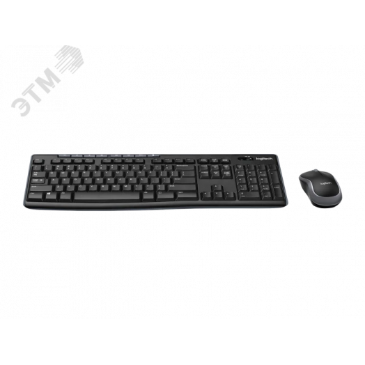 Комплект клавиатура + мышь беспроводной MK270, 112 клавиш, 1000 dpi, черный