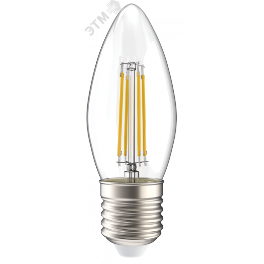 Лампа светодиодная C35 свеча прозрачная 5Вт 230В 3000К E27 серия 360° IEK