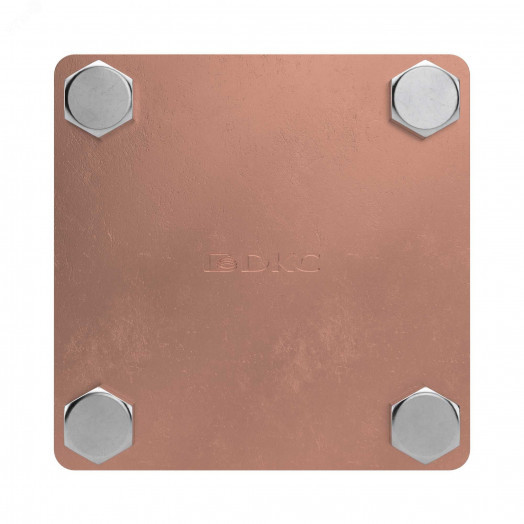 Соединитель полоса - полоса 80х70 мм медь