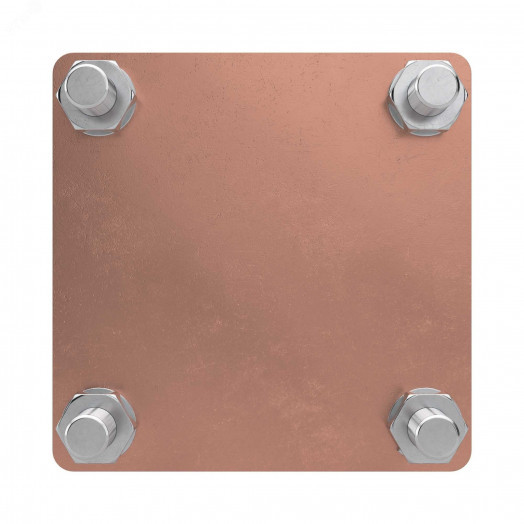 Соединитель полоса - полоса 80х70 мм медь