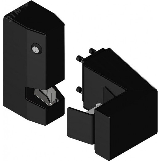 Комплект монтажный MK AL-ZL-Inside для крепления замка AL-ZL-01, черный