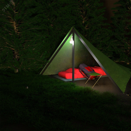 Лампа светодиодная LED 12 Вт 900 лм 4100К А80 груша нейтральный E27 AC 220В аварийная с Li-Ion аккумулятором Black Gauss