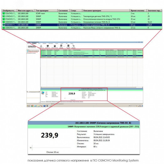 Система мониторинга на 100 сенсоров