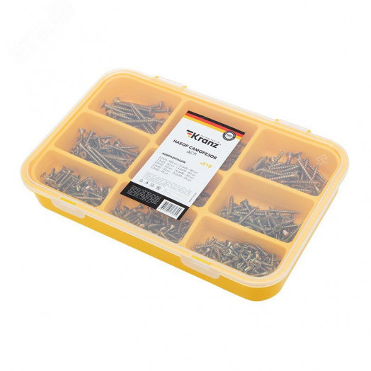 Набор саморезов для ДСП (510 шт) KRANZ