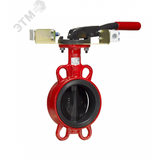 Дисковый Поворотный Затвор ГРАНВЭЛ с ручкой, DN200, PN16, с 2-мя концев. выключ KB NEW, IP65, ЗПВС-200x1,6 - FL (w)-3-200-MR-E