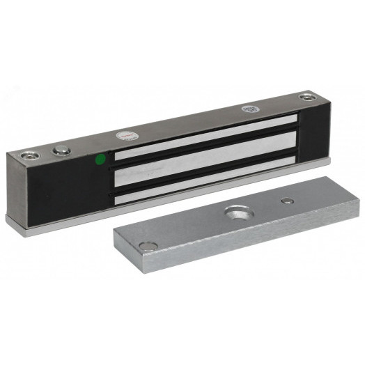 Замок электромагнитный уличное исполнение, СИД, датчик положения двери, IP68