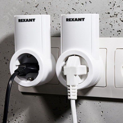 Розетка радиоуправляемая c пультом RX-002 (один пульт, две розетки) 10А/30м