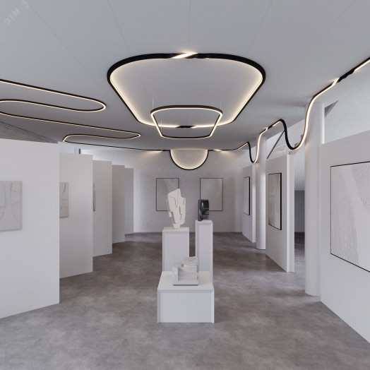 Профиль SL-ARC-3535-D800-A90 SILVER (630мм, дуга 1 из 4) (ARL, Алюминий)