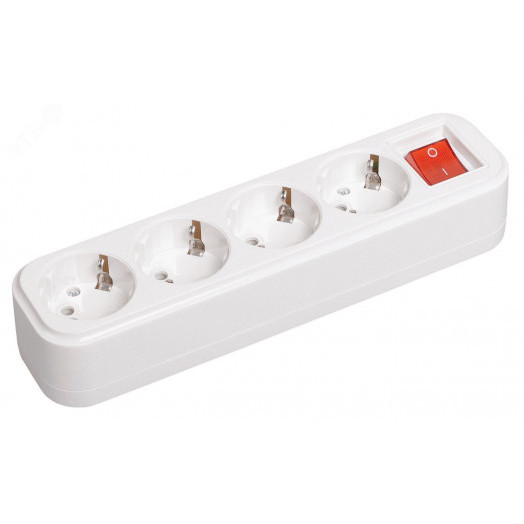 Розетка переносная разборная выключатель К04В 4 места CLASSIC