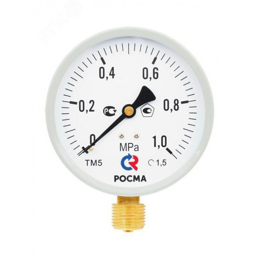 Манометр общетехнический радиальный               ТМ-610Р.05(0-160кгс/см2)М20х1,5.1,5 кл.1,5