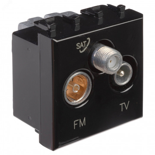 Avanti TV-FM-SAT ''Черный квадрат'', 16A, 2 модульный