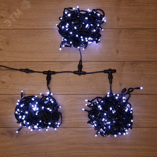 Гирлянда LED ClipLight 24 V, 3 нити по 20 м, свечение с динамикой, диоды белые