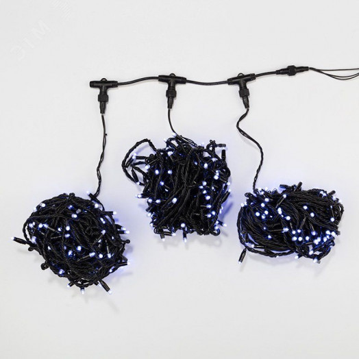 Гирлянда LED ClipLight 24 V, 3 нити по 20 м, свечение с динамикой, диоды белые