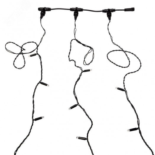 Гирлянда LED ClipLight 24 V, 3 нити по 20 м, свечение с динамикой, диоды белые