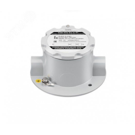 Коробка комутационная взрывозащищенная из         алюминиевого сплава ККВ-07е-Ex-А-Р1-П-БК1, КВБ17, ЗГ, проходная