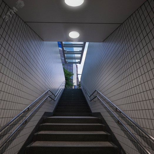 Светильник ДБО-07-5-001 без лампы 15w GX53 IP65 круглый белый