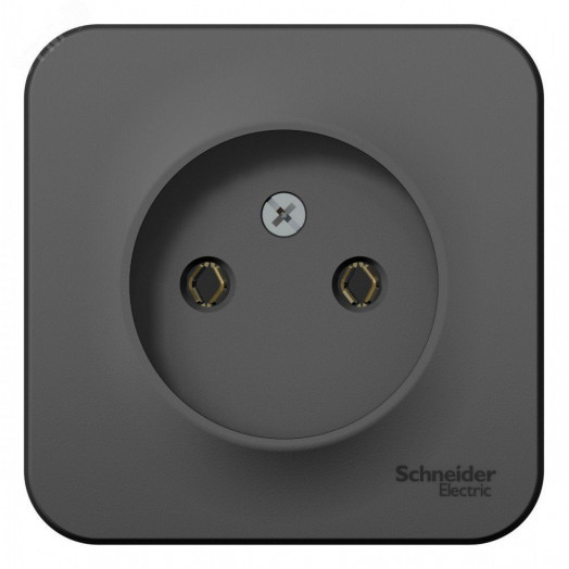 BLANCA  розетка наружная  без заземления без шторок, 16А, 250В, антрацит