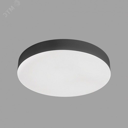 Светильник светодиодный ДПО-24w 4000K 1920Лм черный IP44