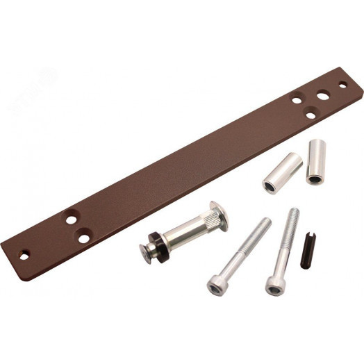 Замок электромагнитный ALM-400P-12V, усилие удержания якоря 380 – 400 кгс, с датчиком состояния двери, коричневый