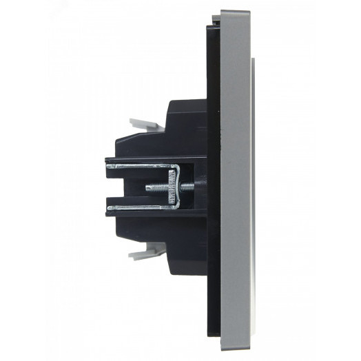 FORTE&PIANO Выключатель 1-клавишный проходной 10А FP503 сталь IEK