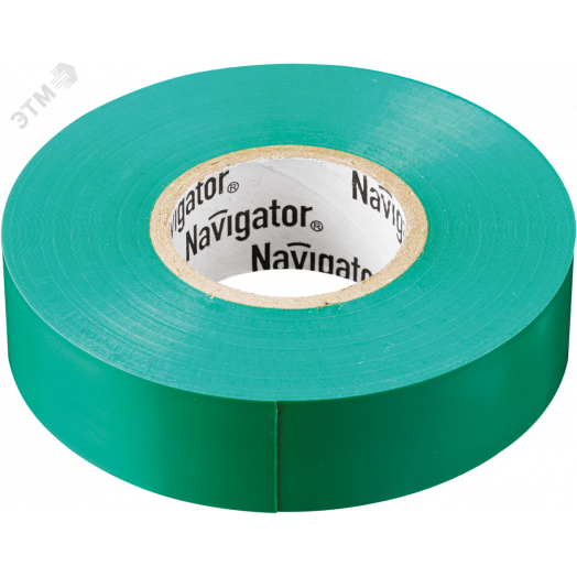 Изолента ПВХ зеленая 15мм 10м NIT-B15-10/G