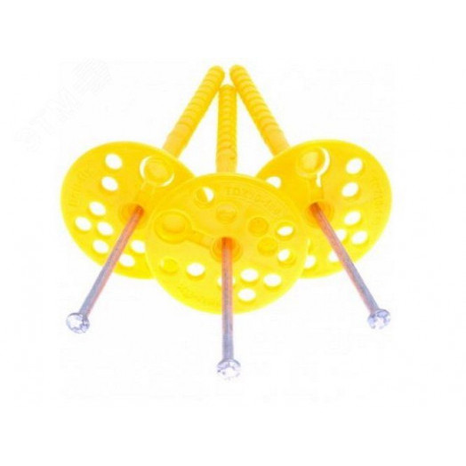 Дюбель для теплоизоляции с металл. гвоздем TDZM 10х300 (D=4,2) BULK БАУ-ФИКС (200шт.)