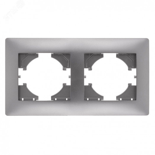 GUSI Bravo РАМКА 2-местная, цвет  серебро.