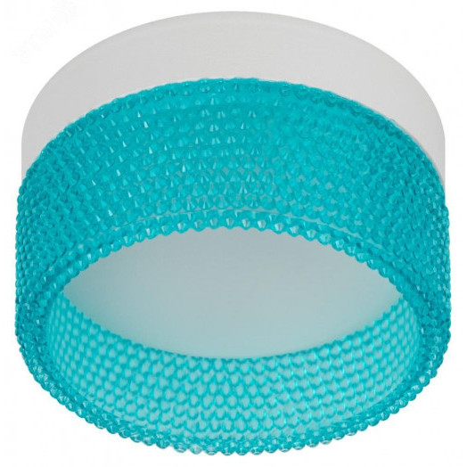 Светильник встраиваемый под лампу GX53 DK97 WH/Blue белый голубой