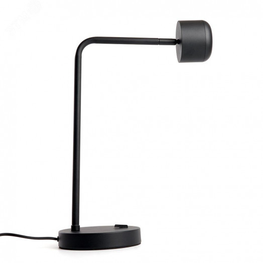 Светильник настольный 12w GX53 без лампы черный с антибликовой сеточкой