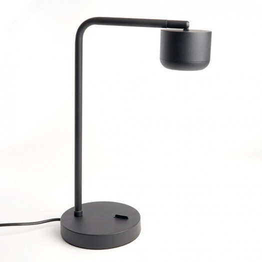 Светильник настольный 12w GX53 без лампы черный с антибликовой сеточкой