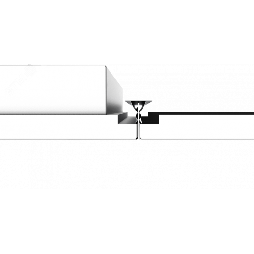 Светильник светодиодный ДВО-V-Clip 50Вт 4000К 1200х600х100 мм IP54 РЗ опал EM белый