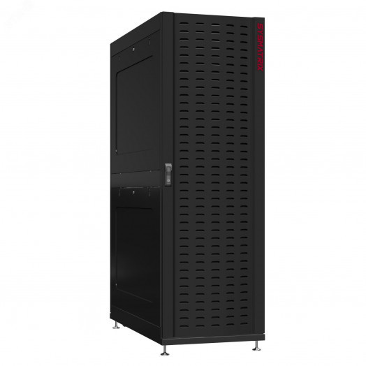 Шкаф серверный 45U 800х1070 передняя дверь: протект IP41. задняя дверь: двустворчатая перфорированная IP20. боковые панели: глухой металл. цвет: черный RAL9005 