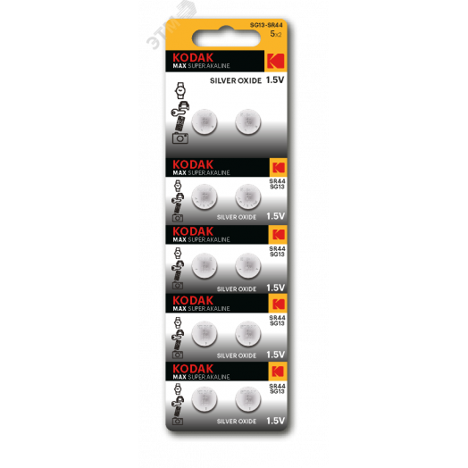 Батарейка SG13 (357) SR1154, SR44 MAX Silver Oxid Button Cell (10/100/2000)
