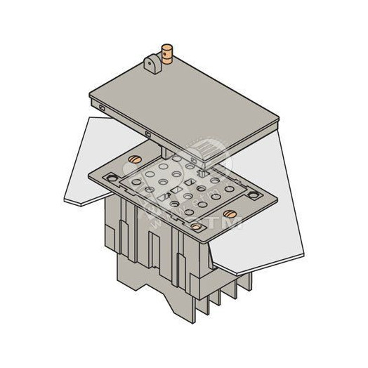 Блок клеммый для цепей напряжения TC-E-VA-2.2 контакт до разрыва монтаж в панель зажим п