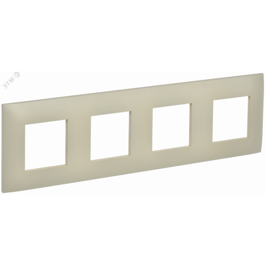 SKANDY Рамка 4-местная SK-F01B бежевый IEK