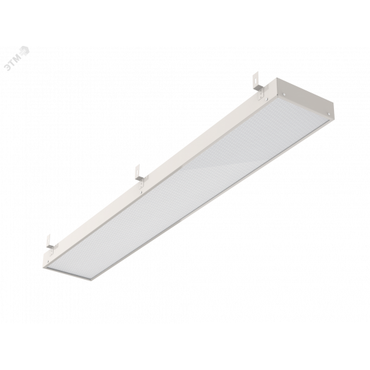 Cветильник cветодиодный GR350 2.0 30 Вт 5000 К 1188х294х50 мм с планками для подвеса и рассеивателем призма аварийный автономный постоянного действия