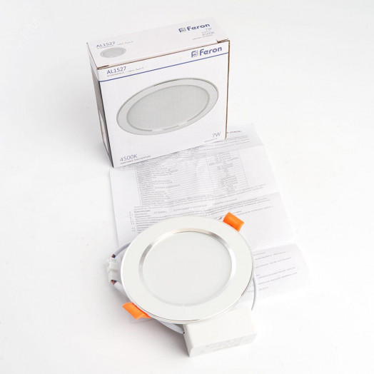 Светильник светодиодный ДВО-7w 4500К 560Лм белый