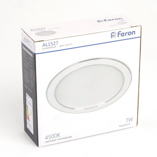 Светильник светодиодный ДВО-7w 4500К 560Лм белый