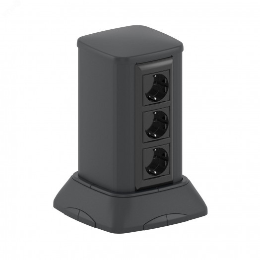 Миниколонна алюминиевая 0.25м цвет черный